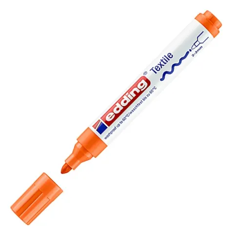 Marker tekstylny e-4500 Edding, 2-3 mm, pomarańczowy