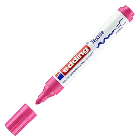 Marker tekstylny e-4500 Edding, 2-3 mm, różowy neonowy