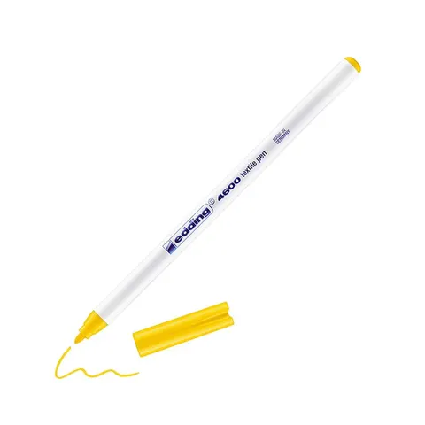 Pisak tekstylny e-4600 Edding, 1 mm, żółty