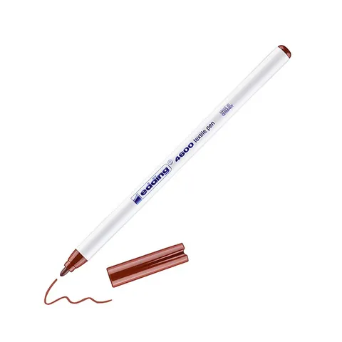 Pisak tekstylny e-4600 Edding, 1 mm, brązowy