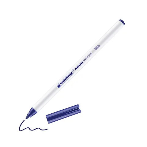 Pisak tekstylny e-4600 Edding, 1 mm, niebieski