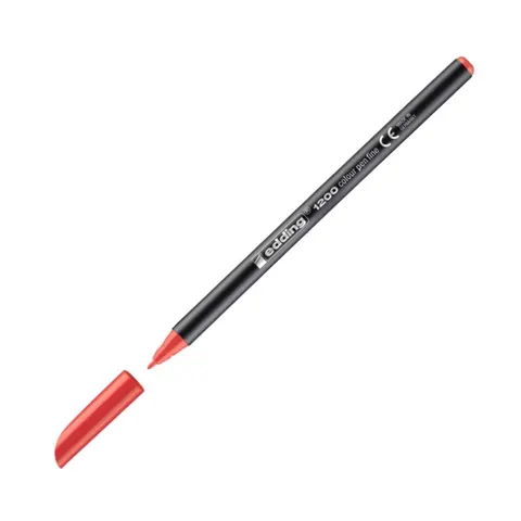 Pisak z cienką końcówką e-1200 Edding, 1mm, czerwony