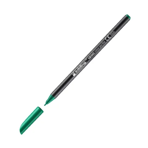 Pisak z cienką końcówką e-1200 Edding, 1 mm, zielony