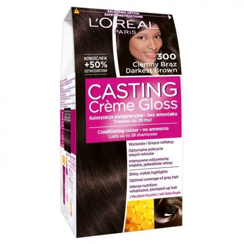 LOREAL CASTING CREME GLOSS Farba do włosów 300 CIEMNY BRĄZ