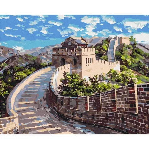 Obraz BRUSHME malowanie po numerach 40x50 cm Wielki Mur Chiński