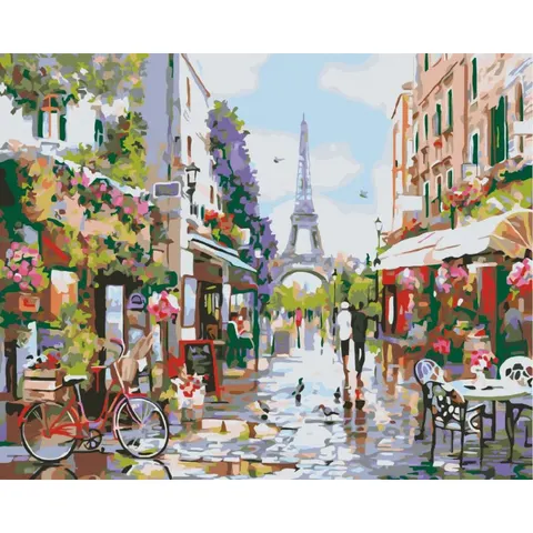 Obraz BRUSHME malowanie po numerach 40x50 cm lunch w Paryżu