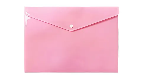 Teczka kopertowa A4 BIURFOL tworzywo sztuczne kol. różowy pastelowy TKP-A4-01