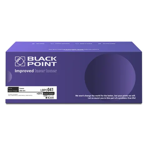 Toner Black Point LBPC041 zastępuje Canon CRG-041, Black, 10000 stron.
