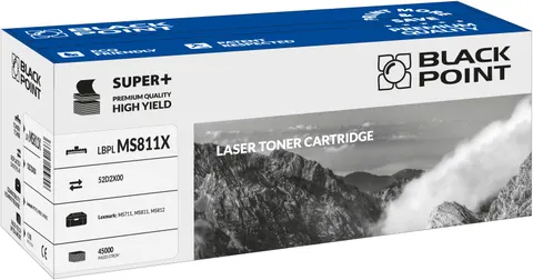 Toner Black Point LBPLMS811X zastępuje Lexmark 52D2X00, 45000 stron