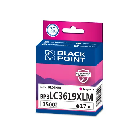 Black Point tusz BPBLC3619XLM zastępuje Brother LC-3619XLM, czerwony