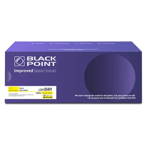 Toner Black Point LCBPC054HY zastępuje Canon CRG-054HY yellow