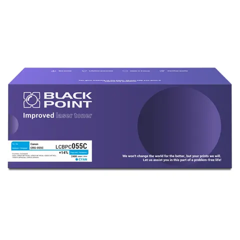 Toner Black Point LCBPC055C zastępuje Canon CRG-055C cyan