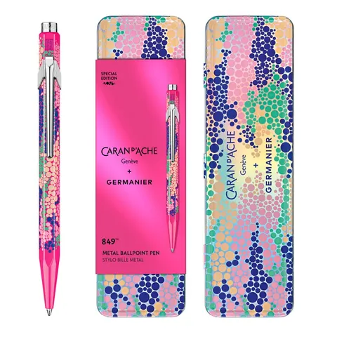 Długopis CARAN D'ACHE 849 Germanier, w pudełku, różowy neonowy