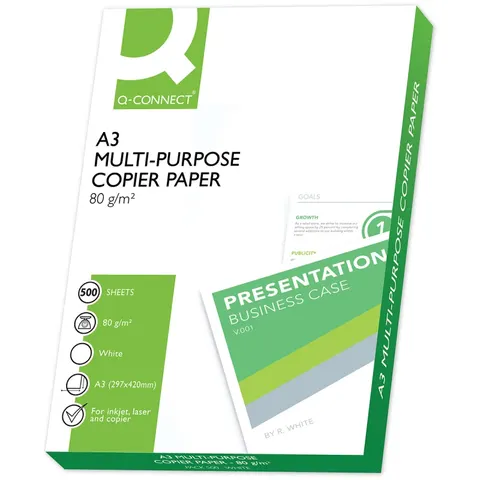 Papier ksero A3 B 80g Q-CONNECT