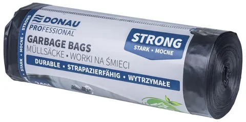 Worki na śmieci 240l ldpe 40µm DONAU PROFESSIONAL czarne 10szt.