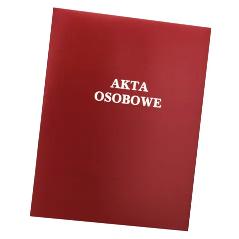 Teczka do akt osobowych z ringiem Barbara czerwona