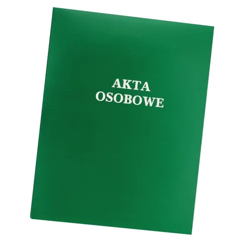 Teczka do akt osobowych z ringiem Barbara zielona