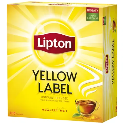 Herbata ekspresowa Lipton Yellow Label 100 szt.