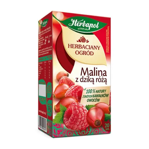 Herbata Herbapol malina z dziką różą 20 szt.