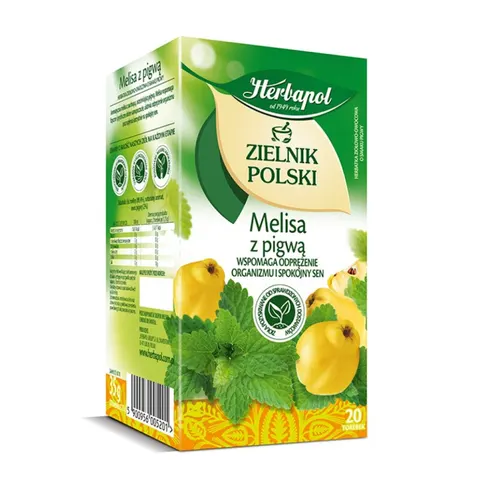 Herbata Herbapol Zielnik Polski melisa z pigwą 20 szt.