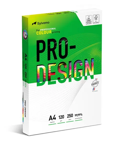 Papier ksero satynowany Pro-Design A4 120 g 250 ark. biały
