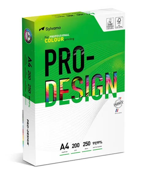 Papier ksero satynowany Pro-Design A4 200 g 250 ark. biały