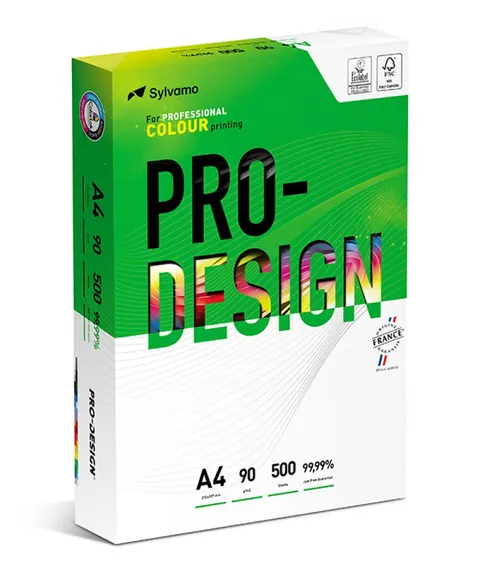 Papier ksero satynowany Pro-Design A4 90 g 500 ark. biały