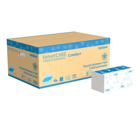 Ręczniki składane ZZ Velvet Professional 25 x 23 cm białe 3000 listków