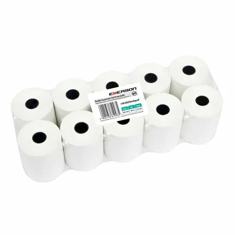 Rolki termiczne do kasy fiskalnej Emerson 28 mm x 30 m, 10 szt.