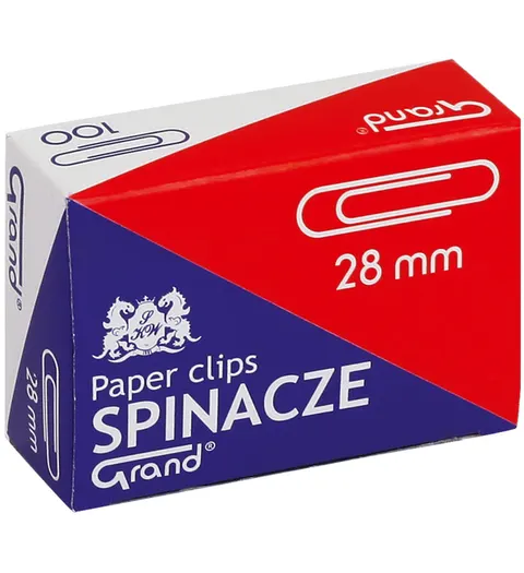 Spinacze metalowe okrągłe Grand 28 mm