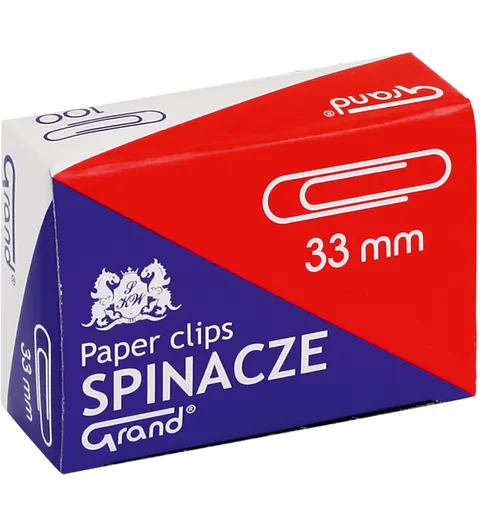 Spinacze metalowe okrągłe Grand 33 mm