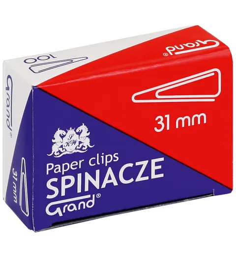 Spinacze metalowe trójkątne Grand 31 mm