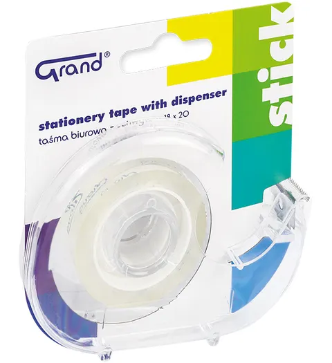 Taśma klejąca Grand z dyspenserem 18 mm x 20 y