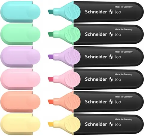 Zakreślacz Schneider Job Pastel /6 Kolorów/ SR115097