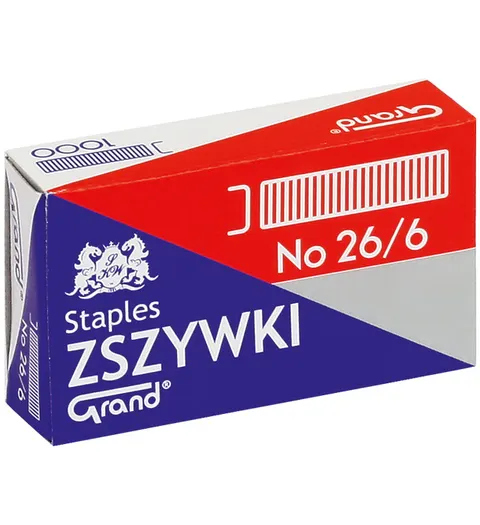 Zszywki Grand 26/6 Ocynkowane
