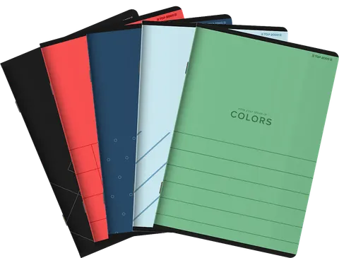 Zeszyt TOP 2000 Colors A5 80k w kratkę z marginesem