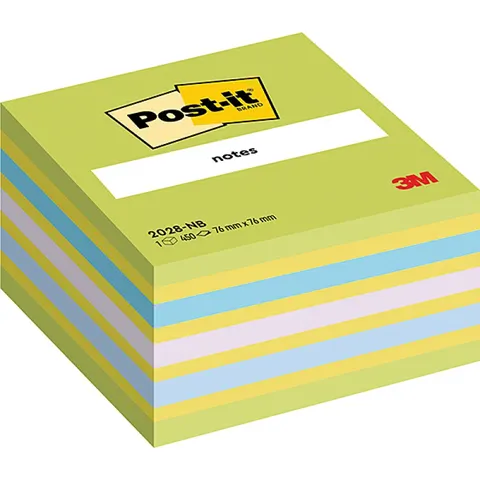 Karteczki samoprzylepne 3M Post-it 76 x 76 mm cukierkowe niebiesko-zielone 450 szt.