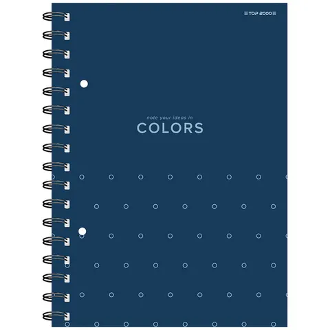 Kołozeszyt TOP2000 Colors A4 100k w kratkę niebieski