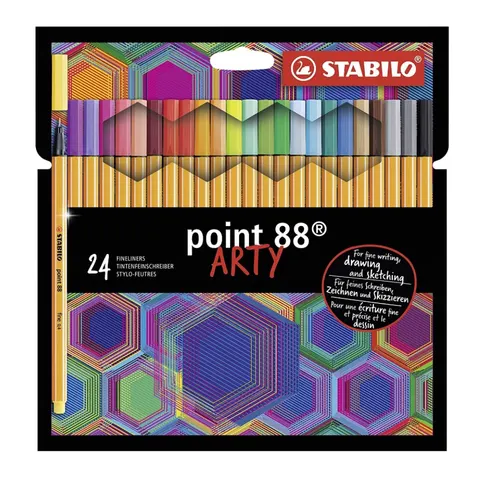 Cienkopis Stabilo point 88 zestaw 24 szt.