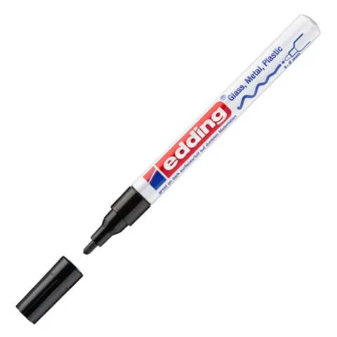 Marker olejowy połyskujący Edding e-751 1-2 mm czarny