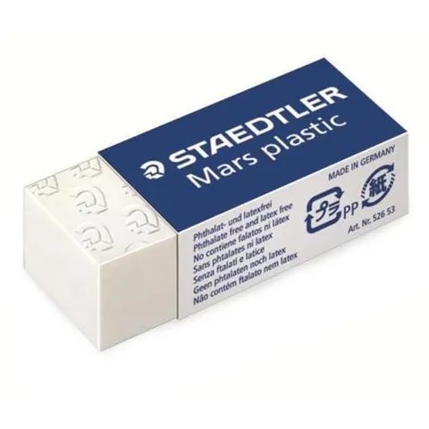 Gumka Staedtler Mars Plastic biała S52653