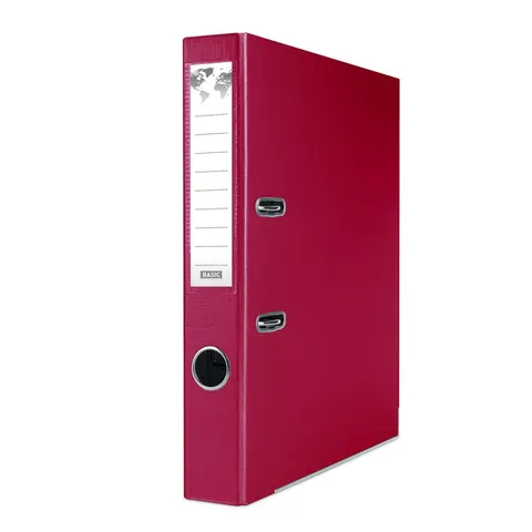 Segregator na dokumenty Basic A4 50 mm bordowy