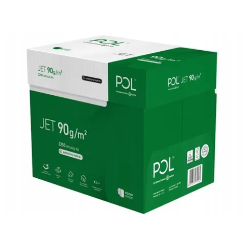 Papier ksero A4 do drukarek POLjet 90 g karton (9 ryz)