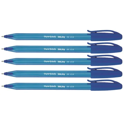 Zestaw 5x Długopis Paper Mate Inkjoy 100 M Niebieski