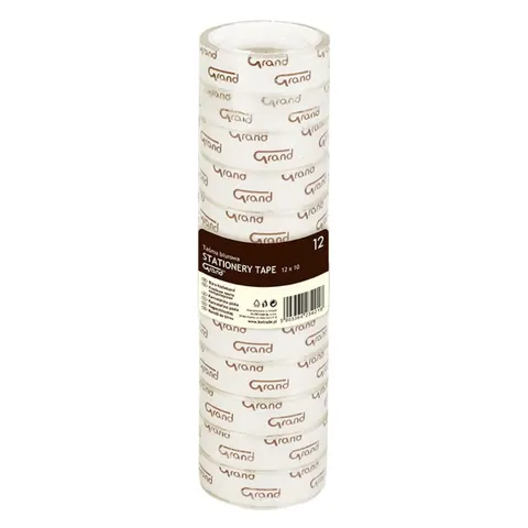 Zestaw 12x Taśma klejąca biurowa Grand 12 mm x 10 m