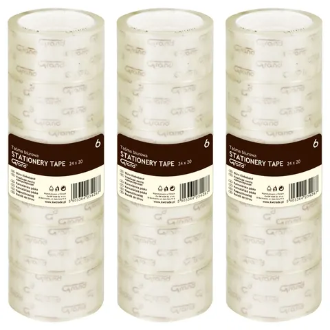 Zestaw 18x Taśma klejąca biurowa Grand 24 mm x 20 m