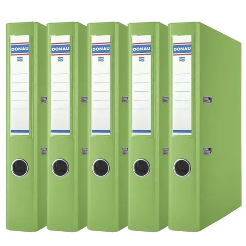 Zestaw 5x Segregator biurowy Donau Master A4 50 mm jasny zielony