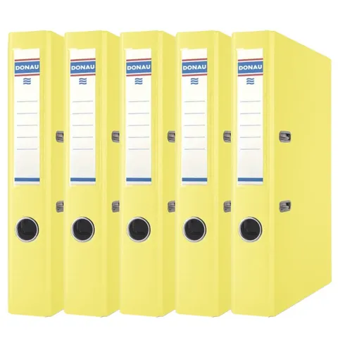Zestaw 5x Segregator biurowy Donau Master A4 50 mm żółty