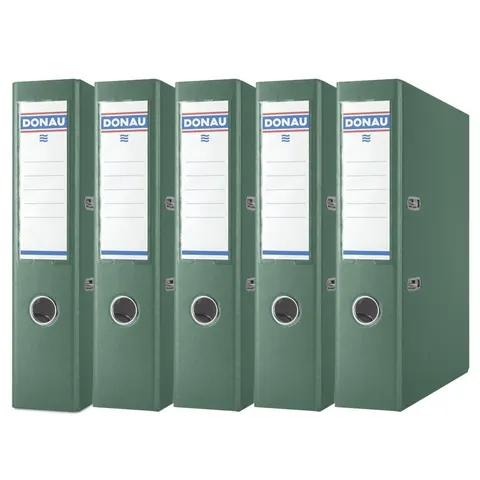 Zestaw 5x Segregator biurowy Donau Master A4 75 mm zielony