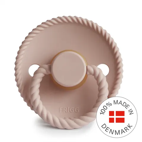 Smoczek FRIGG Rope Kauczuk Blush - Rozmiar 2